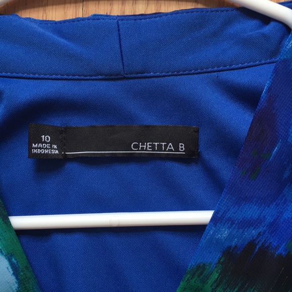 Gorgeous blue/green maxi dress; size 10 - Picture 3 of 8